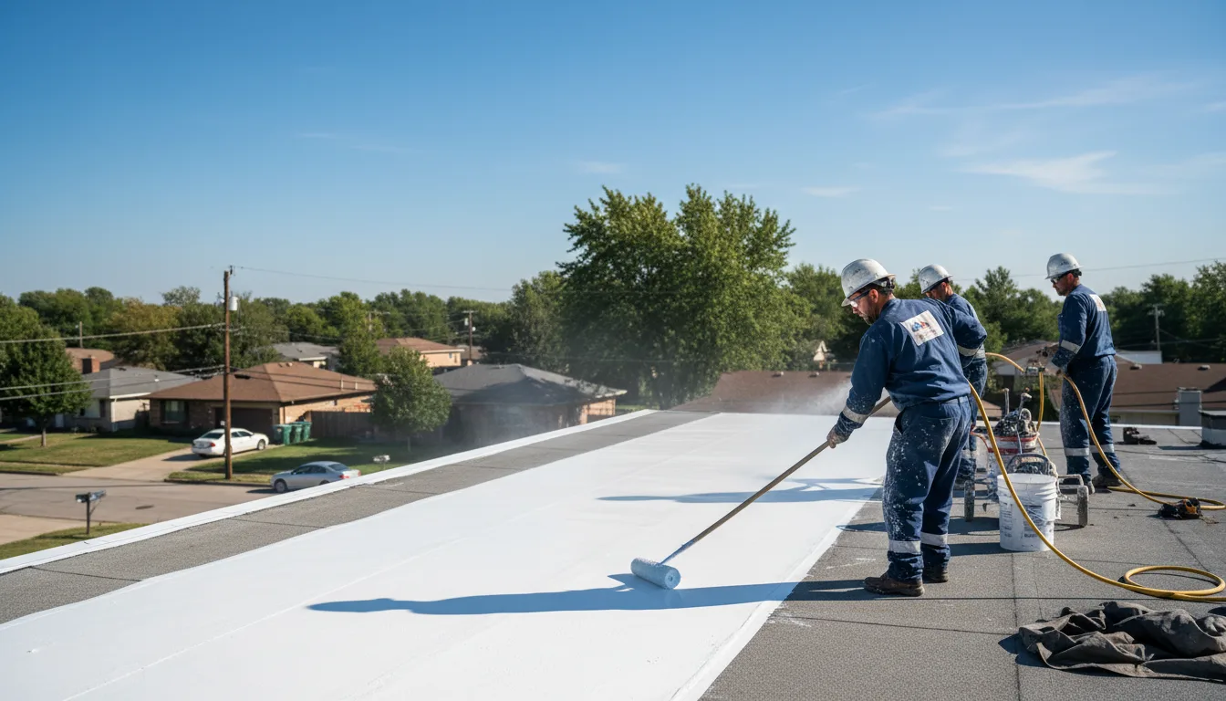 Commercial roof coating in Liberty, TX near me